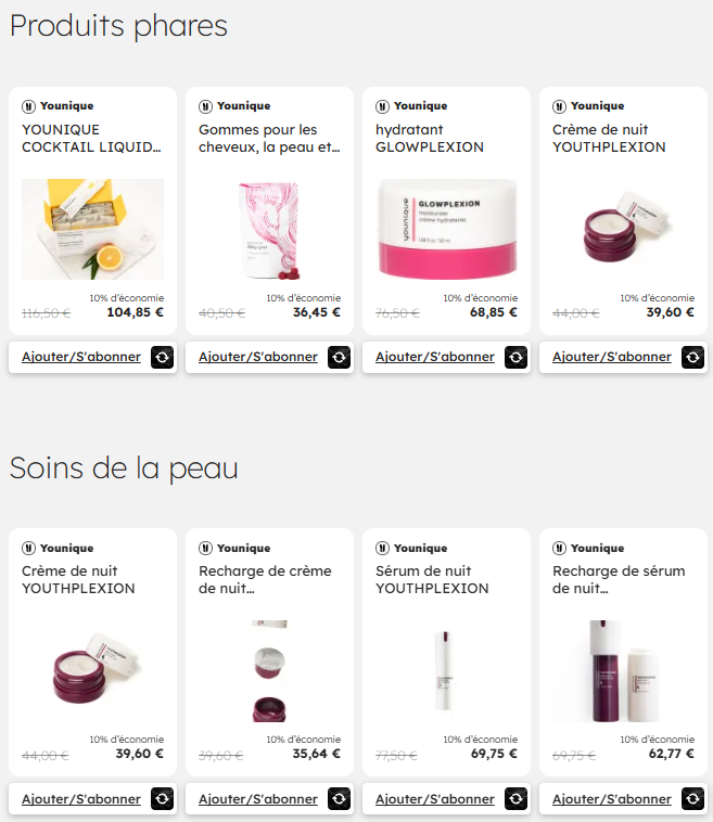 Komigo la nouvelle boutique en ligne Younique